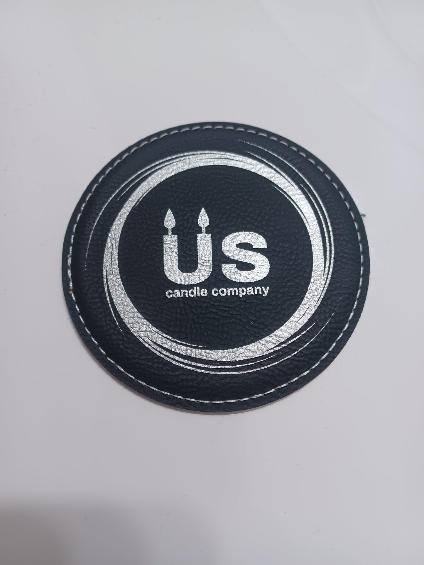 Leather Candle Coaster