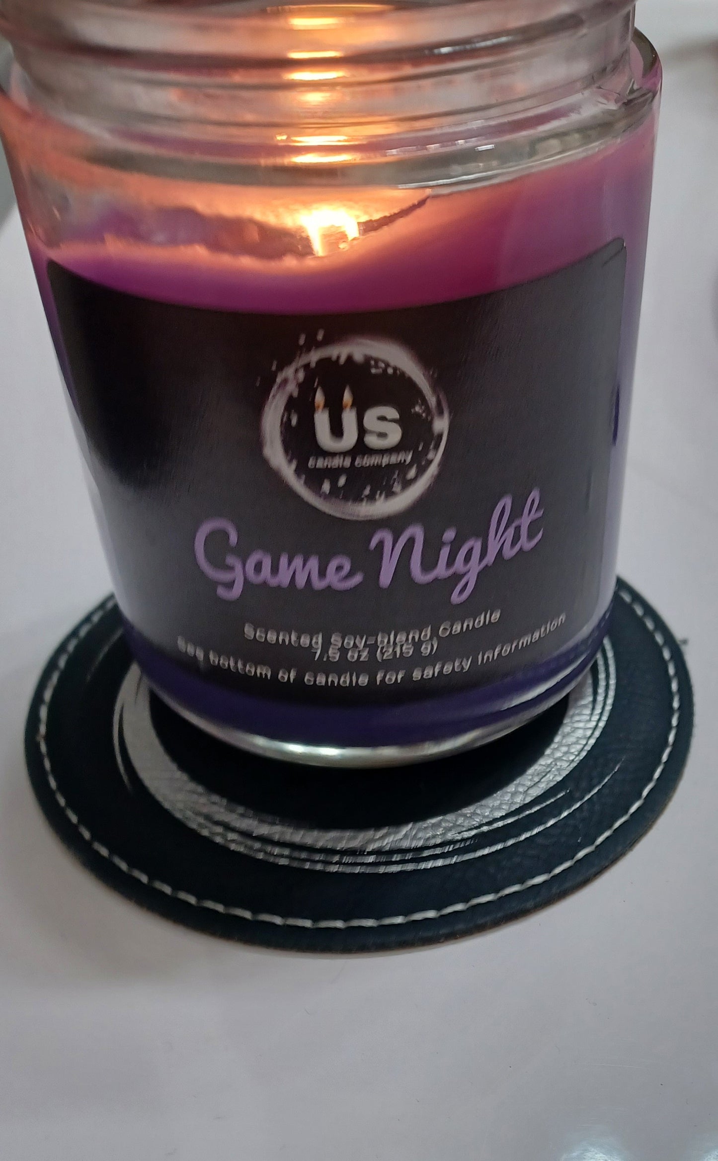 Leather Candle Coaster